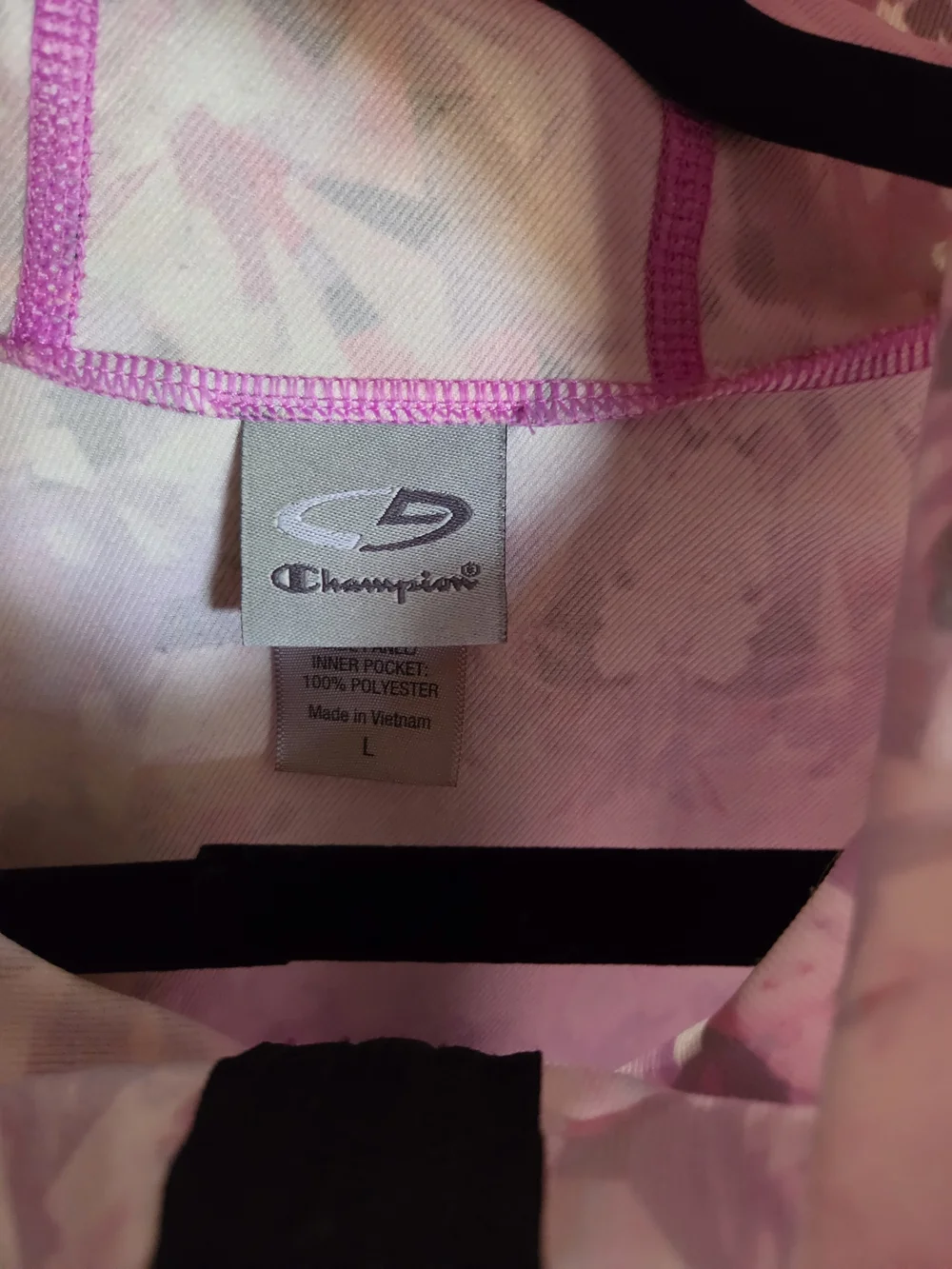 Champion Pink and Black Lightweight Athletic Jacket